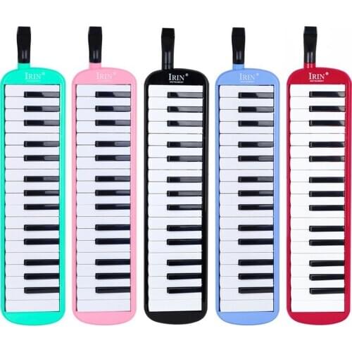 32-key Melodica Piano Professional Playing Keyboard Musical Instrument with Mouthpiece+Long Hose Kids Gift Red/blue/pink/black