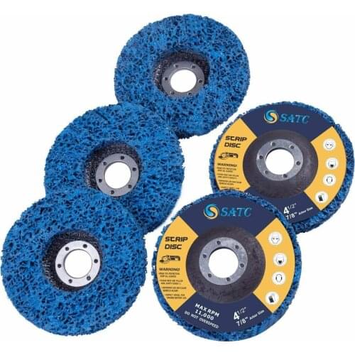 5PCS Blue Easy Strip Discs Paint 4.5 Inch Stripping Wheels Rust Remover Discs