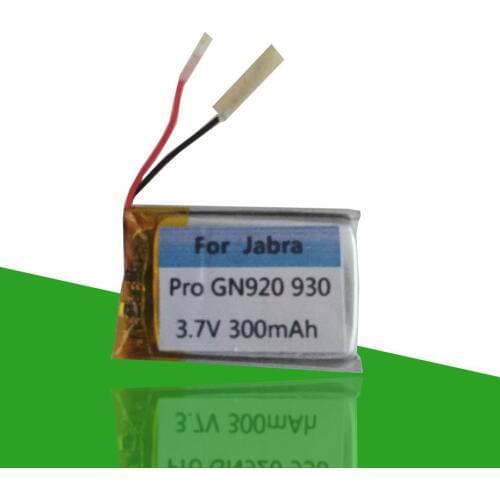 3.7V 300mAh Battery For Jabra Pro GN 920 925 930 935 Wireless Bluetooth Headset Headphone Rechargeable Batterie Accumulator AKKU