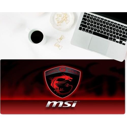 MSI Gaming Mouse Pad Large Mouse Pad Gamer Big Mouse Mat For PC Computer Mousepad XXL Carpet Surface Mause Pad Keyboard Desk Mat