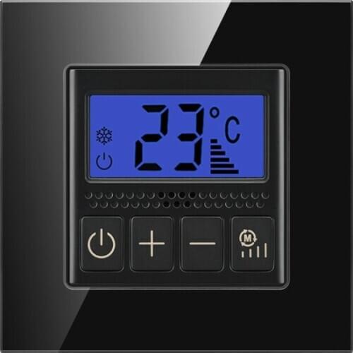 CAMANNI temperature controller computer room temperature regulator glass panel programmable digital ground temperature regulator