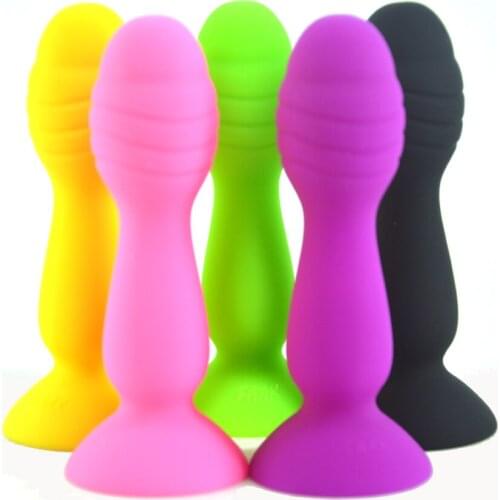 Color Fluorescent Mini Silicone Anal Plug Adult Promotional Dildo Butt Toy Male And Female Masturbation Flirting Sex Toys Shop