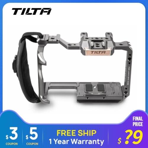 Tilta Camera Cage Handle Grip Protecting Case Mount w Top for Panasonic Lumix GH5 GH5S Camera Photo Studio