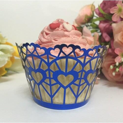 Vine Filigree Cupcake Laser Cut Clouds Design Cake Paper Wrapper Muffin Wrap Surround Edge Birthday Party Decor