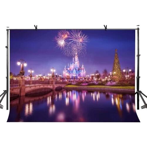7x5ft Evening Backdrop Brightly Lit Fireworks Photography Background and Studio Photography Backdrop Props