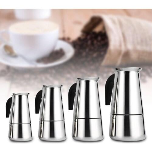Stainless Steel Coffee Pot Mocha Espresso Latte Percolator Stove Coffee Maker Pot Percolator Drink Tool Cafetiere Latte Stovetop