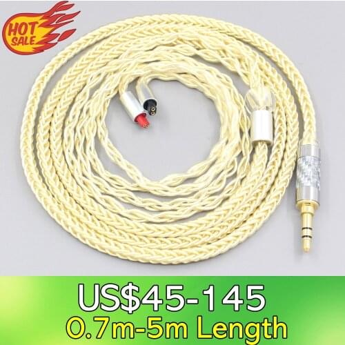 LN007613 8 Core Gold Plated + Palladium Silver OCC Alloy Cable For Audio-Technica ATH-IM50 IM70 ath-IM01 ath-IM02 ath-IM03