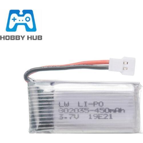 Upgraded 3.7V 450mAh Lipo Battery for H31 X4 H107 KY101 E33C E33 U816A V252 H6C 802035 3.7v RC drone Battery