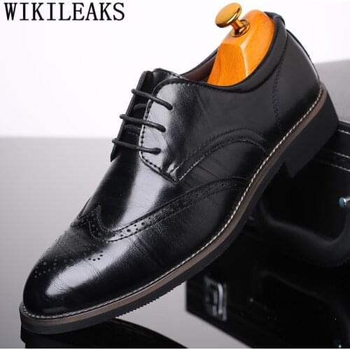 Fashion Brogues Business Shoes Designer Shoes Men Office Shoes Men Italian Zapatos De Hombre Erkek Ayakkabi Schoenen Mannen
