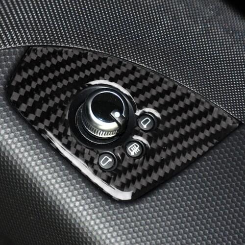 1pcs Real Carbon Fiber Car Door Button Panel Sticker Trim A fit for Audi TT 8n 8J MK123 TTRS 2008-2014 RHD Vehicles Accessories