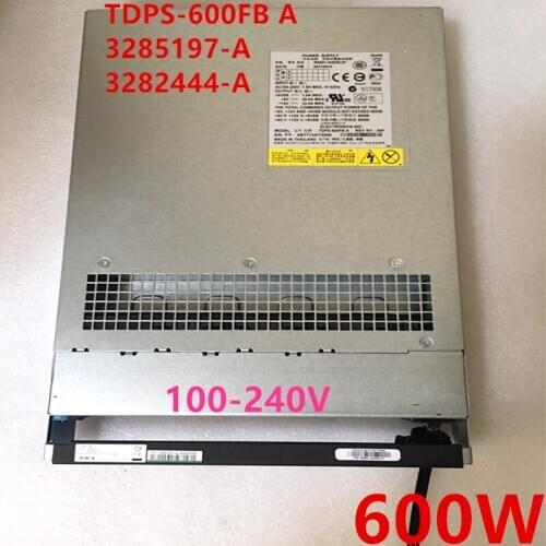 New PSU For Lenovo HDS HUS110 HUS150 HUS130 600W Power Supply TDPS-600FB A 3285197-A 3282444-A