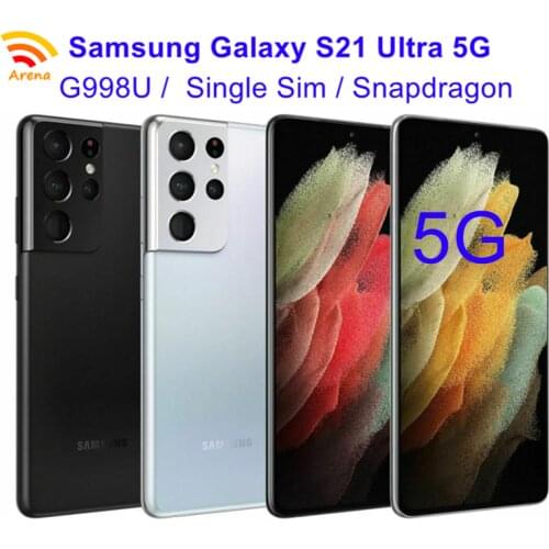Samsung Galaxy S21 Ultra 5G G998U G998U1 90% New 6.8" 12GB RAM 128GB ROM Snapdragon 888 NFC Octa Core Original Cell Phone