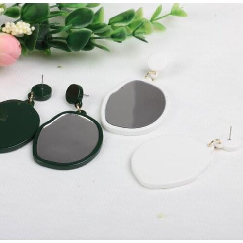 Beadsland Acetic Acrylic Mirror Drop Earrings Fashion Elegent Design Women Girl Gift 38780
