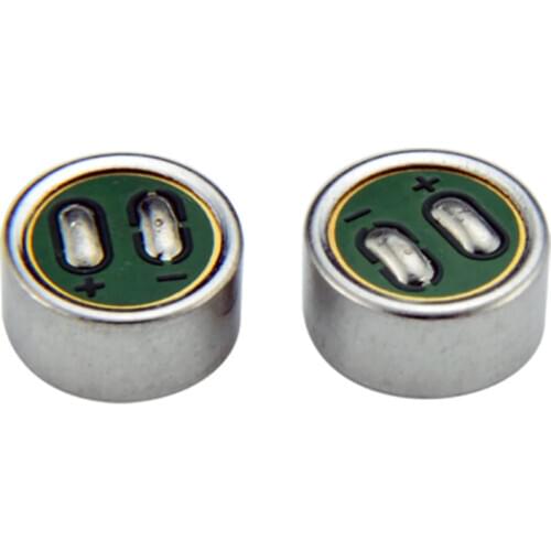 Taidacent 50 Pc 2.1 Ch 6mm Dual Capsule Microphone for Robot Dual Diaphragm Microphone Double Capacitance DIY Microphone Capsule