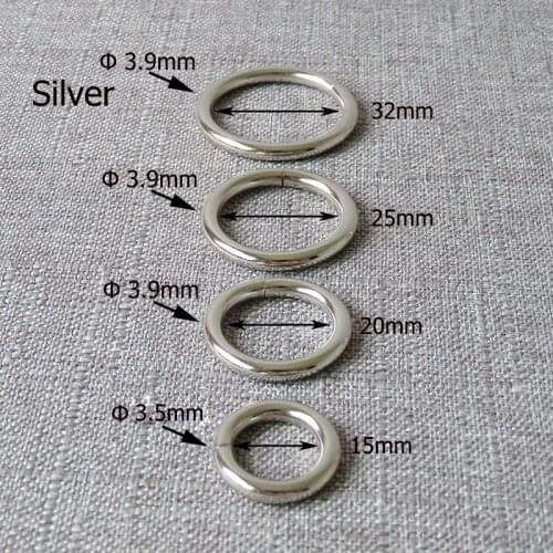 1 pcs strong plated metal clasp O ring wheel ring belt buckle for dog pet harness luggage backpack DIY sewing garment accessory