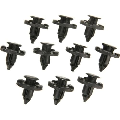 10Pcs Plastic Bumper Fastener 8mm Rivet Retainer Push Engine Cover Car Door Trim Clips For Nissan Micra Almera XTrail Juke