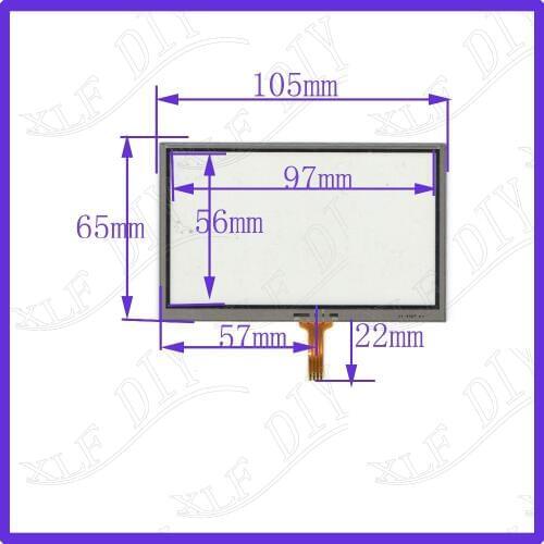 ZhiYuSun AL 3367 4.3inch 4 line Resistance screen 105*65mm For CarDVD touch screen panel this is compatible 105mm*65mm