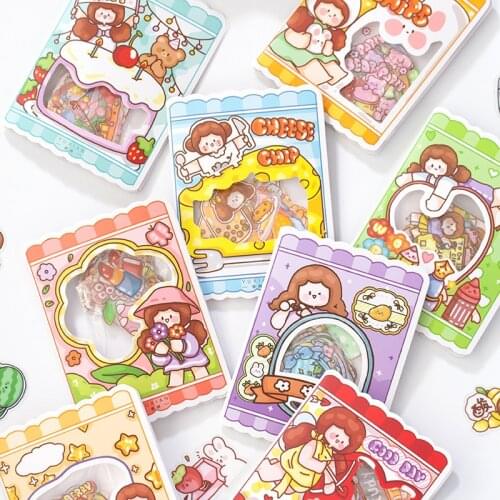 40pcs/lot Kawaii Stationery Stickers Agos small world Diary Planner Decorative Mobile Stickers Scrapbooking DIY Craft Stickers