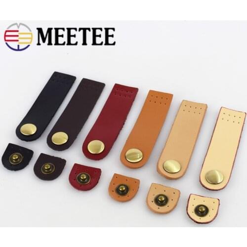 5/10pcs Meetee 7.5*2cm Luggage Bags Notebook Toggle Snap Buttons Leather Hasp Clasp Buckle DIY Sew Clothes Decor Accessory Craft