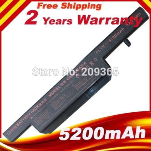 6 Cells 11.1v Laptop Battery for Clevo C4500 C4500Q C4501 C4505 W150 C4500BAT-6 6-87-C480S-4P4 C4500BAT 6 KB15030 W150ER