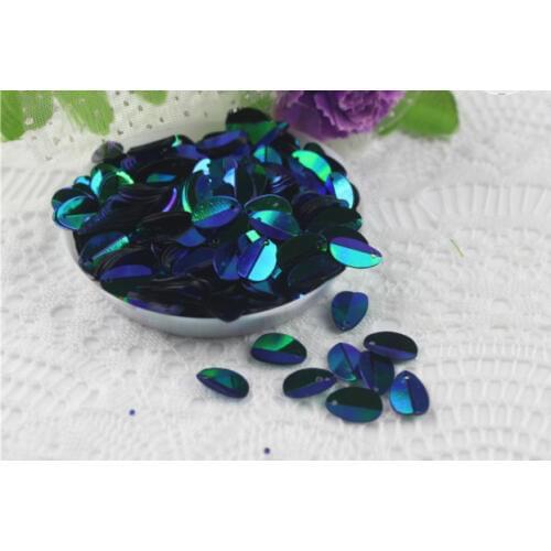 A17 5MM*8MM Sewing supplies New eccentric egg-shaped opalescent bead sequins suitable for DIY hand-made wedding dress