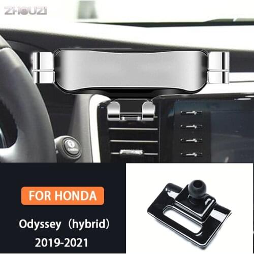 Car Mobile Phone Holder For Honda Odyssey Hybrid 2019 2020 2021 Mounts GPS Stand Gravity Navigation Bracket Car Accessories