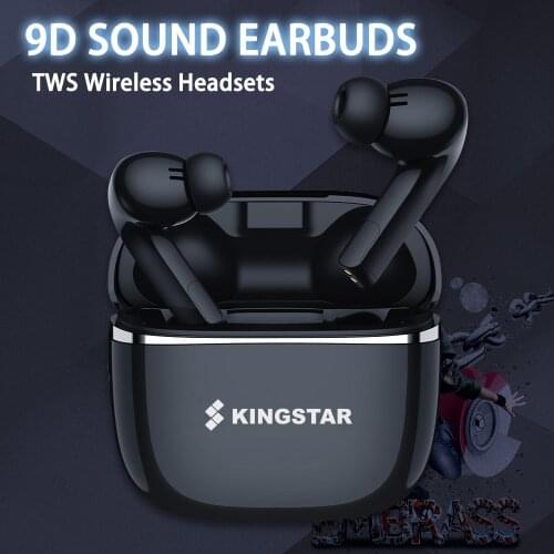 KINGSTAR Bluetooth Earphones Wireless Headphones 3D Stereo Sound Earbuds with Microphone Waterproof Sports Gaming Headsets