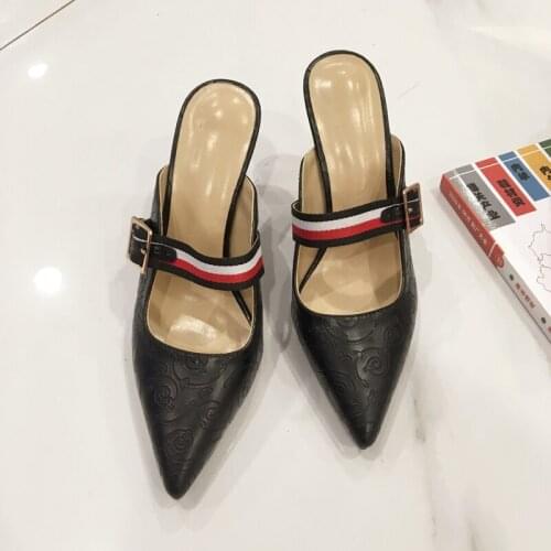 2020 summer new fashion sexy small high-heel women shoes Europe America elegant charming self-confident versatile female sandals