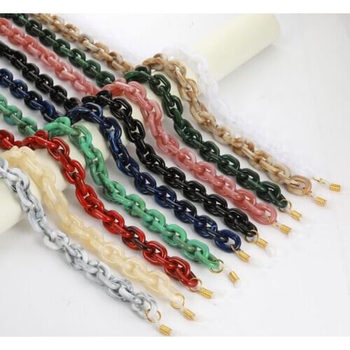 Teamer Punk Glasses Chain for Men Women Acrylic Lanyard Sunglasses Chains Straps Cords Neck Holder Eyeglasses Anti-slip Chain