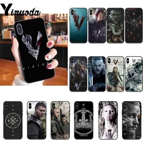 Yinuoda Ragnar Lothbrok Vikings Series Phone Case cover For iPhone X 6 6S Plus coque for iPhone XS MAX SE 12 Pro Promax