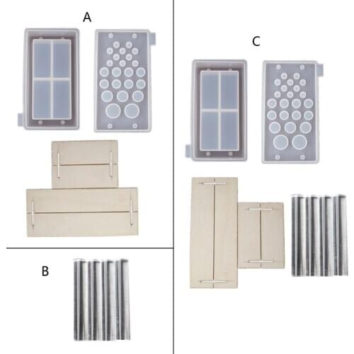 Handmade Makeup Brush Holder Organizer Resin Mold Cosmetics Brushes Storage Solution Resin Casting Mold Art Crafts Tools