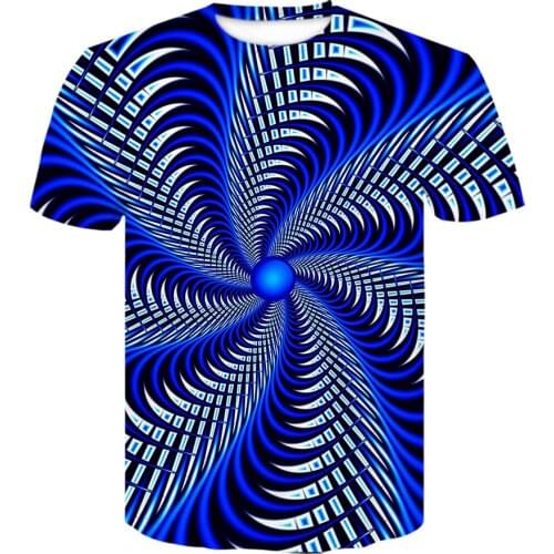 Mens Geometric t shirt 3D Three-dimensional Pattern Digital Printing T-shirt Tops Male harajuku Short Sleeve camisetas 6xl