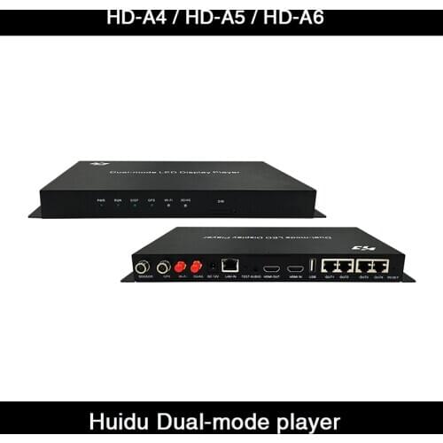 HD HD-A6 HD-A5 HD-A4 full color Dual-Mode Four-in-One Asynch & Synch Player Box for led screen video controller with 8GB memory