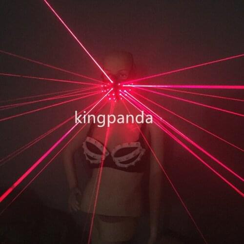 Halloween Red Laser mask Party Supplies led mask for DJ club party decoration mask maska