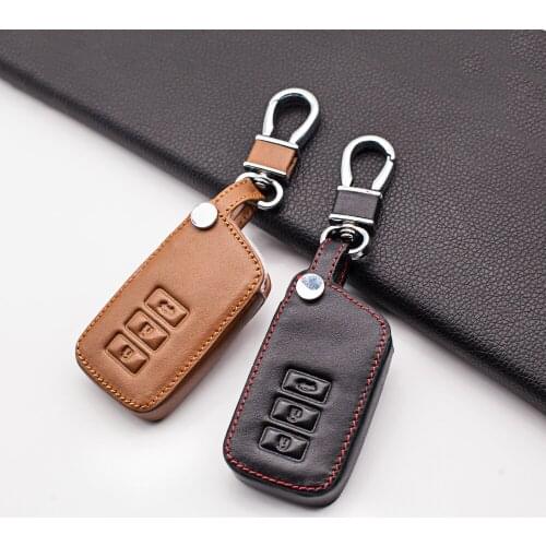 Leather car key case cover holder shell for Lexus NX GS RX ES GX LX RC IS 250 200 350 300H 450H CT200 RX270LX NXIS key fob