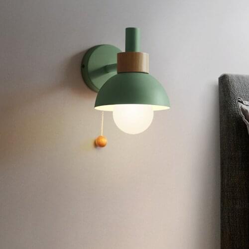 Creative Nordic Wall Light Modern Wall Sconce Iron Art Plating E27 Bedside Wall Lamp For Bedroom Living Room Balcony Corridor