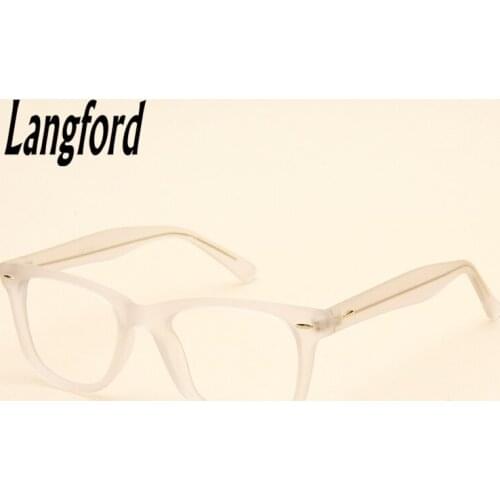 Langford brand Colorful glasses frame classic quadrate optical frames Transparent color full-frame eyeglasses prescription plain