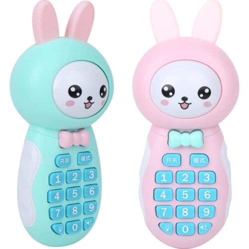 Mini walkie talkie Electronic Phone Toy Cartoon Kid Mobile Phone Cellphone Music Story Educational Learning Toys toys for