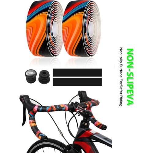 Bicycle Handlebar Grip Tape Set Adhesive Bike Handle Strap Road Bike Bar Wrap With Bar Plugs Anti-slip Cycling Bar Cover Protect