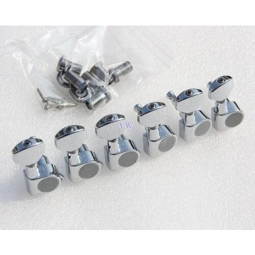 6 inline Chrome Guitar Tuning PegsTuners Machine Heads For FD ST TL guitar J07 3 Colors