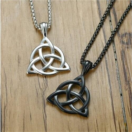 New Retro Geometric Circle Triangle Shape Design Necklace Simple And Versatile Trend High Cold Wind Couple Party Accessory Gift
