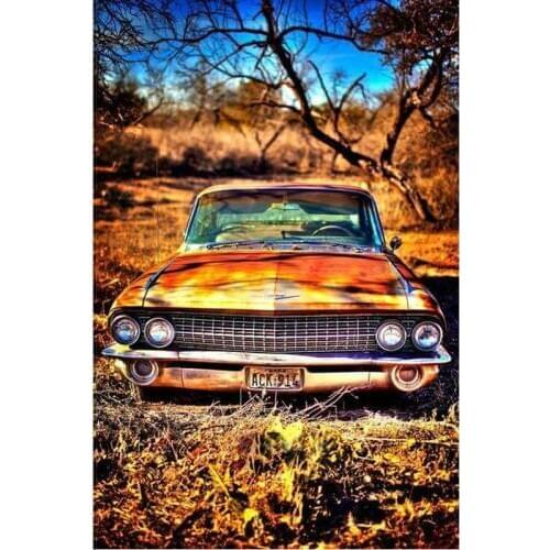 Full Square/Round Drill 5D DIY Diamond Painting Old car landscape patterns beads Embroidery Kits Cross Stitch Home Decor