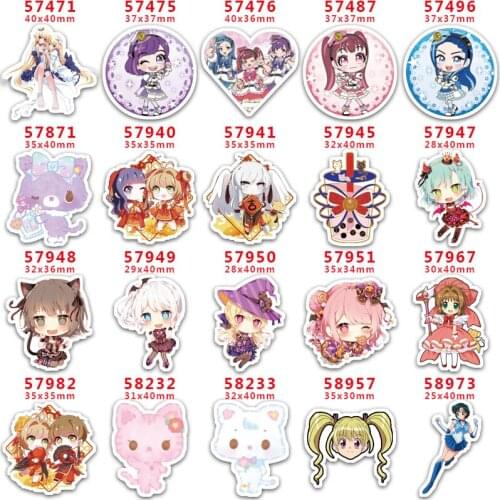 DIY Craft Supplies Sewing Accessories Cartoon Fairy Printed Planar Resins Mold 10 Pieces. PR-57471