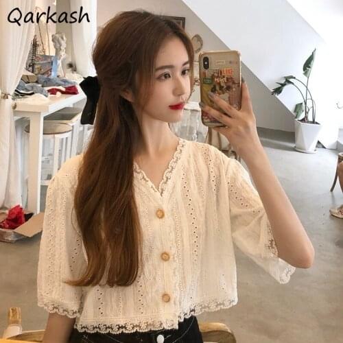 Женские белые рубашки Qarkash China At AliExpress