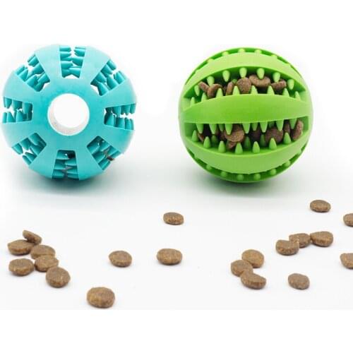 Rubber Leaking Dog Toys Funny Snack Toys for Small/Medium Dogs Puppies Tooth Cleaning Ball Pet Products for Dropshipping