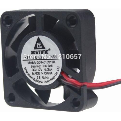 200PCS lot Gdstime Ball 12V 4cm 40mm 40x10mm 4010B Brushless DC Cooling Cooler Fan 2pin
