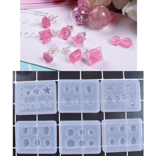 Silicone DIY Earring Mold Making Jewelry Pendant Resin Casting Craft Moulds