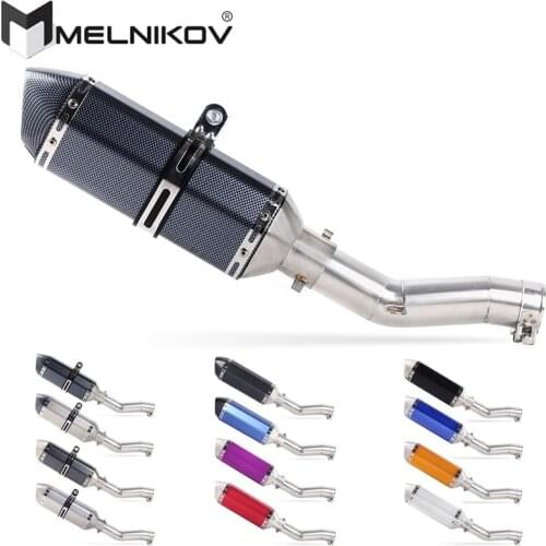 Slip-On For SUZUKI SFV650 Gladius Motorcycle Full Exhaust System Muffler Escape Modified Contact Middle Pipe Tube DB-killer