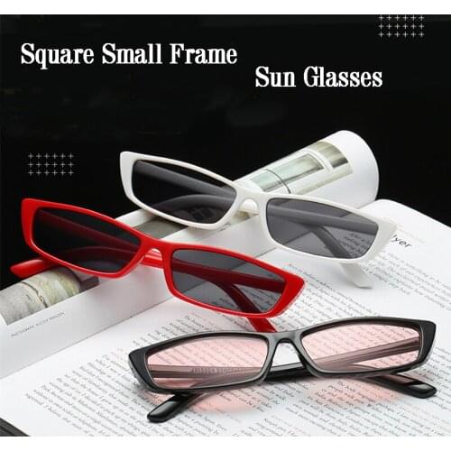 ​Fashion retro square small frame sun glasses small box fashion sunglasses trendy ladies personality fashion sunglasses