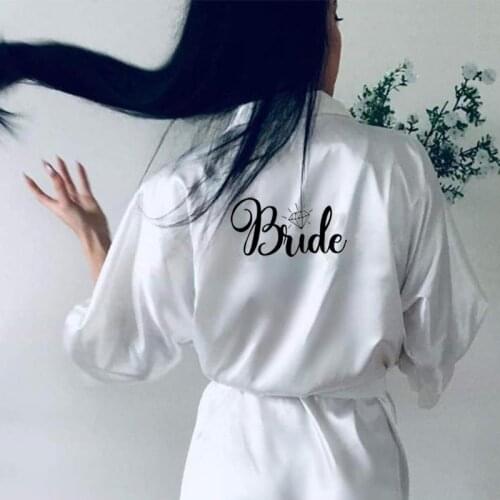 Bride Robe Slippers Wedding engagement bachelorette party bridal shower Honeymoon travel Just married decoration gift present